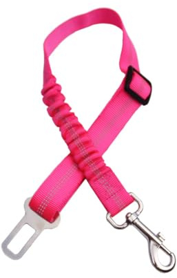 GXGM Ceinture Chien Voiture Ceinture de sécurité pour Chien avec Longueur réglable Harnais Voiture avec Absorption des Chocs et Mousqueton Convient à Tous Les Chiens et Chats