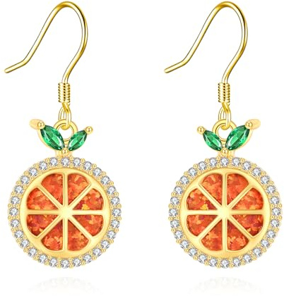 DAYLINLOVE Frucht Ohrringe 925er Sterling Silber Frucht Schmuck Geschenke für Frauen Mütter Mädchen Freunde