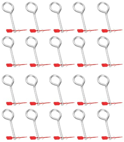 Fire Extinguisher Pull Pins, 20 Pcs Iron Fire Extinguisher Safety Cotter Pins with Tamper Seals, Fire Equipment Fire Extinguisher Accessories