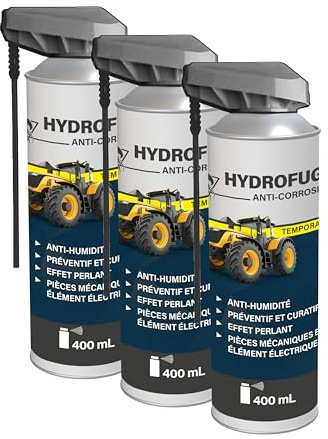 Méduze - Lot 3 x hydrofuge anti-corrosion 400mL - Protection temporaire - Usage préventif et curatif - Professionnel