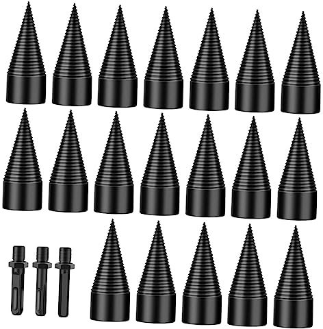 Happyyami Firewood Drill Bit High-speed Steel Drill Bits Shank Log Splitter Woodworking Tool Easy to Use
