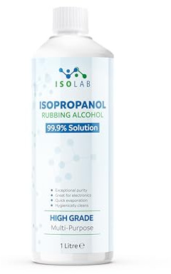 IsoLAB - Isopropanol Rubbing Alcohol - 99.9% Pure Isopropyl Alcohol, Multi-Purpose Cleaner, Degreaser & Solvent - 1 Litre