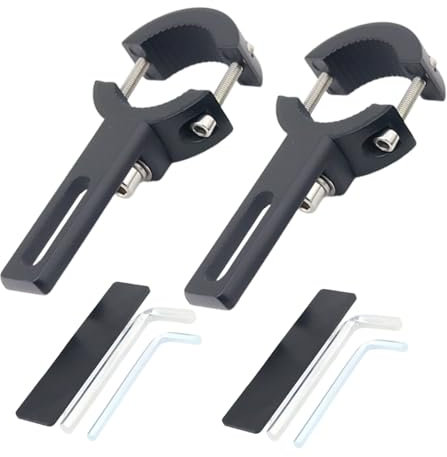 2 pièces Support de Montage de Phare de Moto, 20mm-38mm Supports de Fixation de Lampe de Fourche Avant, Support de Montage de Lumière Travail, Supports universel de phares avants