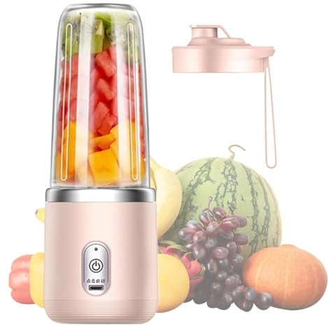 Licuadora Portátil - Licuadora Personal, Para Smoothies Y Batidos, Vaso Exprimidor De Frutas Y Verduras Para Bebé, Ofrece De 5 A 10 Ciclos De Licuado. Ideal Para Comida, Viajes, Gimnasio, Oficina