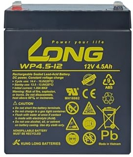 RT1245 RT 1245 Ersatzakku 12V 4,5Ah AGM Akku PB Blei Batterie wartungsfrei