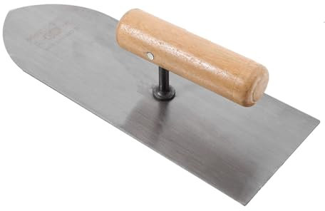 Operitacx Edelstahl Putzkelle Mit Holzgriff Ergonomisch Rutschfest Trockenbauwerkzeug Für Wandglättung Und Zementauftrag