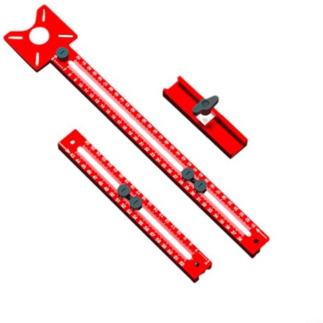 ComfyHarbor Gabarit de toupie en alliage d'aluminium, support de rainure, outil de guidage de positionnement des bords pour machine à tailler la planche à découper circulaire (D)