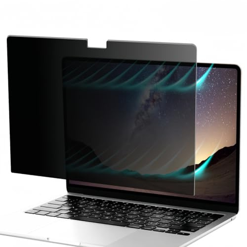 VANCKLE Magnetic Privacy Screen for Macbook Air 15 Inch (2022-2025, M2, M3, M4), Removable Matte Anti Glare Blue Light, Private Security Filter for 15.3 Mac Laptop Computer，1-Pack