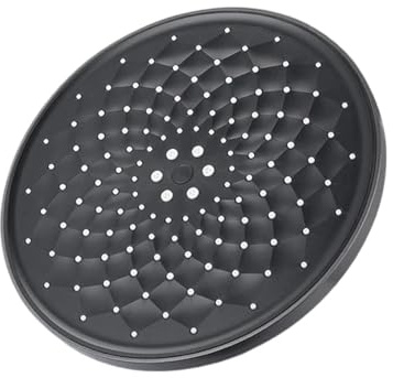 Soffione doccia a pioggia nera ad alta pressione regolabile a 360 ° in ABS soffione doccia rotondo per bagno soffitto doccia accessorio potente flusso d'acqua.