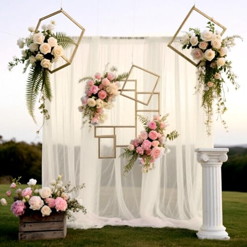 EUBSWA - 3 m x 160 cm di tessuto in organza, tulle rosa al metro, tulle morbido per cucito, tessuto a rete decorativo per decorazioni di Arbor, tende per matrimoni, decorazioni a mano, arco