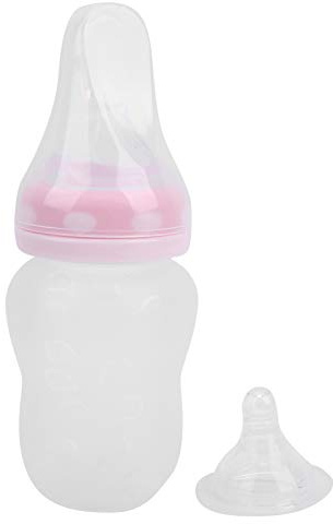 Generic Biberón TasteleTastelessss Silicona Seguro Gel de Sílice de Grado Alimenticio Biberón Suave y Duradero para Bebés, para Alimentar Al bebé en Casa (Rosado)