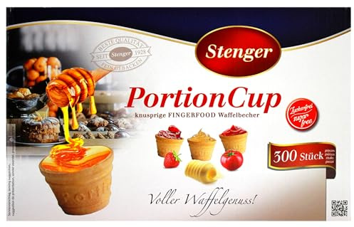 Stenger Portions Cup Waffelbecher, 300er Pack (300 x 1.7g)