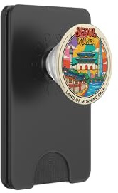 Seoul South Korea Round Travel Souvenir City Tourist Gift PopSockets PopWallet for MagSafe