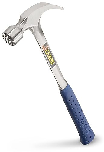 Estwing E3-22CM 22oz 16-inch Milled Face Framing Hammer with Vinyl Shock Reduction Grip