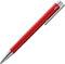 LAMY logo M+ Kugelschreiber 204 aus bruchfestem Kunststoff in der Farbe rot mit verchromter Spitze und Drücker, inkl. Großraummine LAMY M 16 Strichbreite M in blau