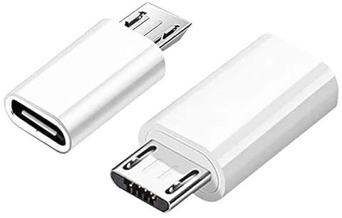CABLEPELADO Adapter USB C Buchse auf Micro USB Stecker | USB C auf Micro USB Konverter | Datenübertragungsraten von bis zu 480 Mbit/s | Datenübertragung | Weiß