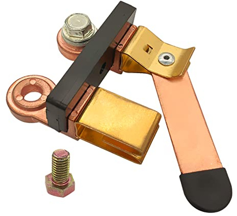 Side Post Knife Blade Master Switch, Ampper 12V / 24V Batterie Trennschalter Isolator für Marine Auto Boot RV ATV Fahrzeuge (mit langen Bolzen)