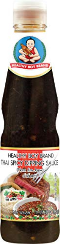 Healthy Boy Thai Dip-Sauce, scharf (BBQ-Geschmack, Nam Jim Jaew), 3er Pack (3 x 0.3 l)