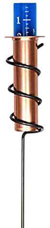 Rain Gauges With Metal Bracket, Garden Rain Gauge For Outdoor The Garden Rain Gauges Recording Rainfall Rain Gauge For Gardeners, Weather Observers Precipitation Measuring Gauge