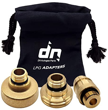 Gomet LPG GPL Autogas Tank Refill Adapter Set M22 for All Europe ACME DISH EURONOZZLE with a Bag RHT