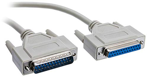 Bolwins P98CS PC Parallel Verlängerungskabel D-Sub 25 auf D-Sub 25 - Stecker zu Buchse für Parallel Drucker, DB25 Verlängerungskabel 2,7m