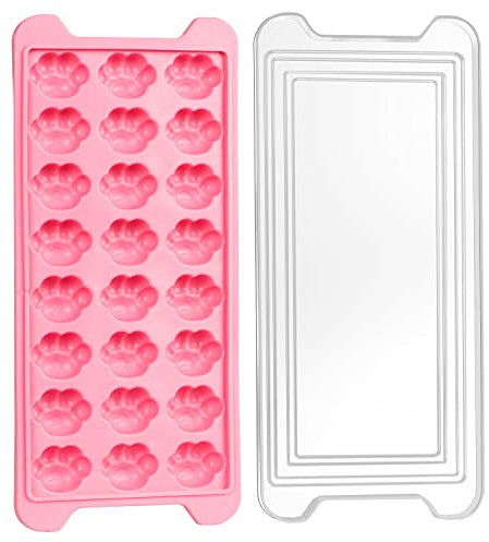 Eiswürfelform Katzenkralle Form Eiswürfelbehälter Eiswürfel Leicht zu Entformen Ice Cube Tray Eiswürfelform Silikon Stapelbar Eiswürfelbehälter mit Deckel für Getränke Cocktails Whisky Eiscreme