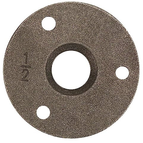 Base de Bride, 10 Pièces Alliage/fonte 3 Trous 65mm DN15 Type Transversal Bride Outil de Quincaillerie de Base de Tuyau galvanisé Filetage Industriel, Raccords de Tuyauterie (fonte)