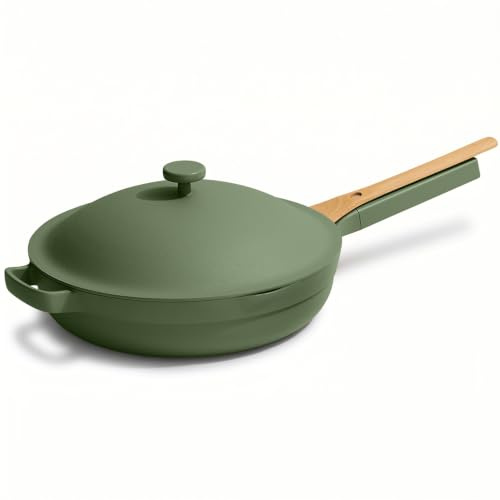 Our Place Large Always Pan 2,0-32 cm (3,8 L) non-stick giftfri keramisk köksredskap | Patenterad 10-i-1 aluminiumstekpanna och stekpanna | Säker för ugn, induktion och alla hällar upp till 232 °C |