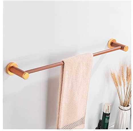 Badezimmerregale, Handtuchhalter, Handtuchstange, Aluminium- und Holz-Badezimmerhandtuchhalter, wandmontierter Handtuchhalter zum Aufhängen, Badezimmerzubehör, Bastel-Aufbewahrungsbügel für