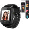 OKYUK 4G Kinder smartwatch, smartwatch Kinder mit GPS und Telefon,Armbanduhr Kinder Junge mädchen,mit Video Phone Call, Nachrichten, Schulmodus, SOS-Funktion, Kamera und Schrittzähler (T5 Schwarz)