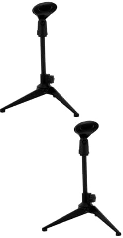 JECOMPRIS 2stücke Mikrofonständer Für Tisch Höhenverstellbarer Stabiler Mikrofontripod Mit Clip Für Live-streaming Und Aufnahmen Für Karaoke Podcasts Und Reden