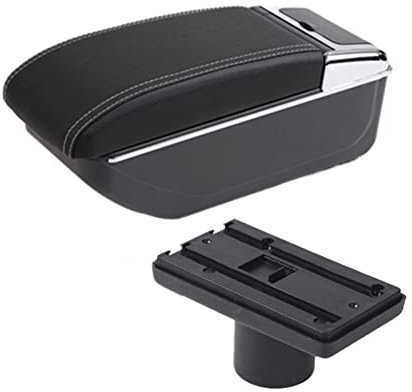 Caja Almacenamiento Para Seat Para Ibiza Para Ibiza 6j 6L Caja De Reposabrazos Coche Caja De Contenido De Almacenamiento Central Con Portavasos Cenicero Con Interfaz USB Caja Reposabrazos(B3 NO USB)