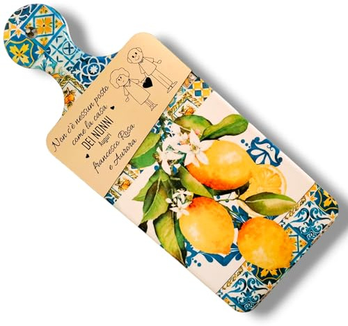 Tagliere Personalizzato in Ceramica - Idea Regalo Festa dei Nonni, Regalo Nonna, Cucina, Compleanno, Natale (Nonni)– Lo Realizzo®