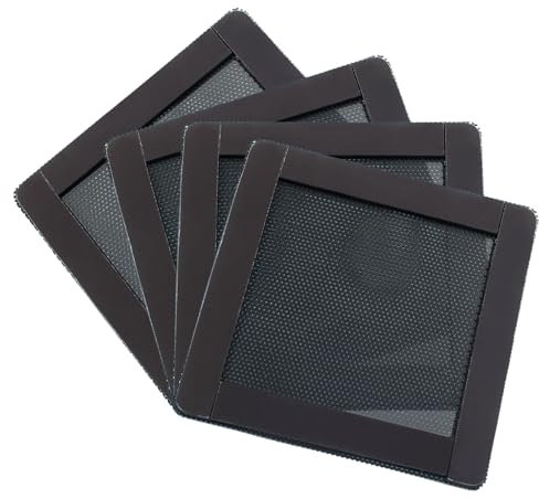 Kemcatui 4Pcs PC Dust Filter Mesh, 80mm Magnetic Dust Cover PVC Computer Case Fan Filter, Washable and Reusable Dust Proof Fan Grill Mesh