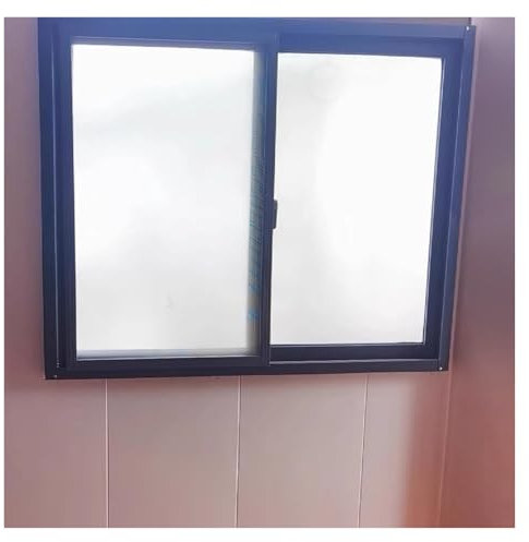 Schiebefenster Fenster Window Kellerfenster Garagen-/Keller-/Restaurant-/Toilettenfenster, schwarzes horizontales Schiebefenster/Oberlicht mit Sichtschutz und Belüftung, Dachfenster-Ersatz(WxH 32x12in
