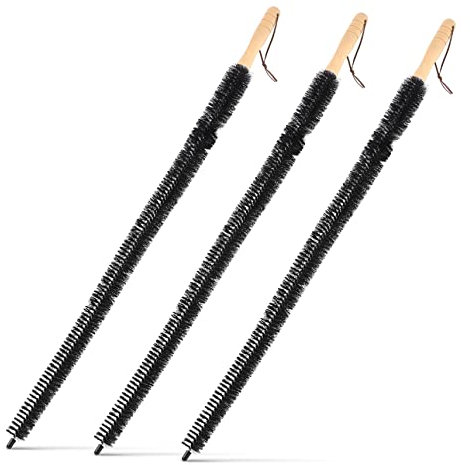 PLAFOPE 3 Pcs Long Handle Radiator Cleaning Brushes 74x4cm Multipurpose Vent and Dryer Lint Remover Brush Set for Home Radiator and Appliance Maintenance