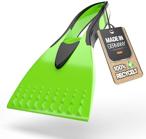 autopflege Premium Auto Eiskratzer mit Kunststoffklinge | Robuster & Zuverlässiger Scheibenkratzer aus recyceltem Material | Eisschaber zur effizienten Entfernung von EIS & Schnee