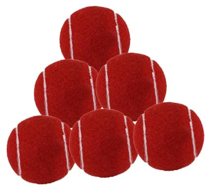 kowaku 6 Stück Tennisbälle, Freizeit-Gummibälle, Profi-Tennisbälle mit einem Durchmesser von 6,4 cm, Trainingsbälle, verschleißfest, für drinnen und draußen Training