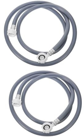 HOMSFOU 2pcs Washing Machine Water Inlet Pipe Long Washing Machine Hose Material Leakproof Connectors Easy Installation