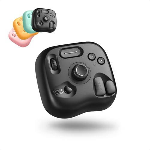 TOUR BOX Lite - Editing Keyboard Compact, Artists Go-to Drawing Macro Keypad, Creative Controller with Custom Software, Streamline All Workflows (Black)