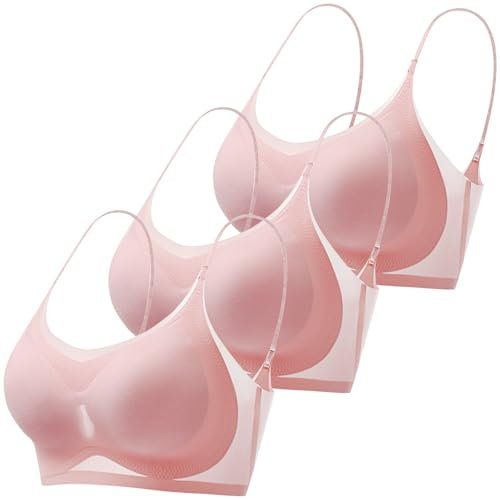 Cocila Adhesive Bras Reggiseno Post Operatorio Reggiseni in Cotone Senza Ferretto Coppette Adesive Seno Push Up Comfort Air Sportivo Chiusura Davanti Post Mastopessi con Finto MicrofiBras per