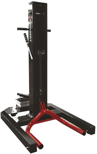 Colonne de levage mobile pneumatique 1,5 t - Ht maxi de levage 75cm - 5 hauteurs de travail sécurisées - 2 roues pivotantes