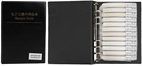 Livret d’échantillons de condensateurs de la série 0805, kit de composants électroniques avec 92 types de condensateurs, organisateur de rangement en plastique pour ingénieurs et a