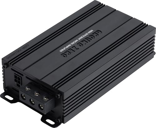 Ground Zero GZRA 700.1-MICRO Mono Class D Verstärker, 700 Watt RMS bei 1 Ohm, Kompakt Subwoofer Amplifier mit High-Level Eingang, Bass Boost und Subsonic-Filter