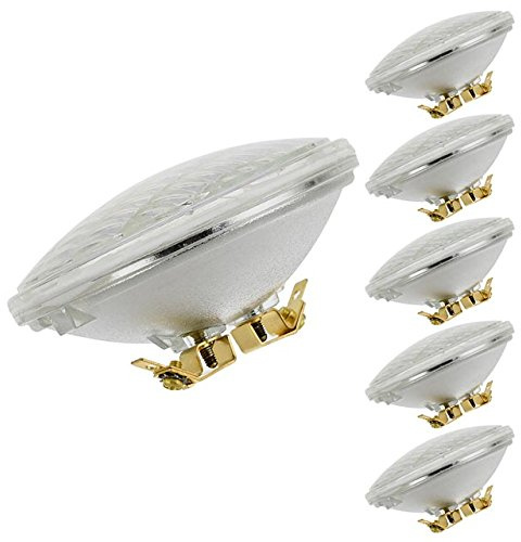 LEDwholesalers Waterproof PAR36 10W LED Flood Light Bulb with G53 Base 12-24V AC/DC ETL-Listed (6-Pack), Warm White 3000K, 1533WWx6