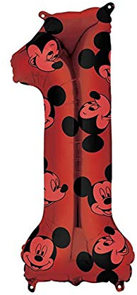 (PKT) Child Mickey Mouse Forever Number 1 Balloon