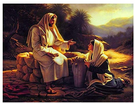 MTCDBD 1000 Teile Erwachsenenpuzzle Puzzle,Religiöse Jesus Wasser Holen, Die Holzpuzzle, Puzzle Sets Für Familie, Intelligenz Rätsel Für Kinder, Eltern-Kind-Spiele
