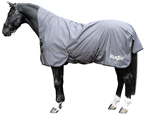 Kerbl Utomhusfilt RugBe Highneck, hästfilt medelhög halslinsats, 135 cm