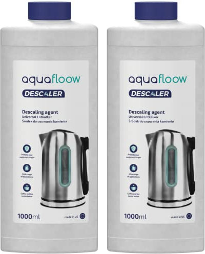 Aquafloow Universal Flüssig-Entkalker für Kaffeevollautomaten 2x 1L | Kaffeemaschinen Entkalker Flüssig | Entkalkung & Reinigung, Universal Reiniger Kaffeevollautomat & Für Bügeleisen & Wasserkocher