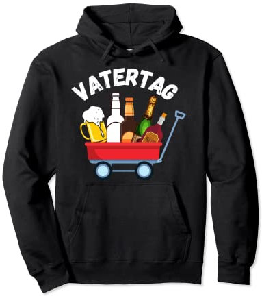 Vatertag Bollerwagen Sauf Motiv für die Trink-Gruppe Pullover Hoodie